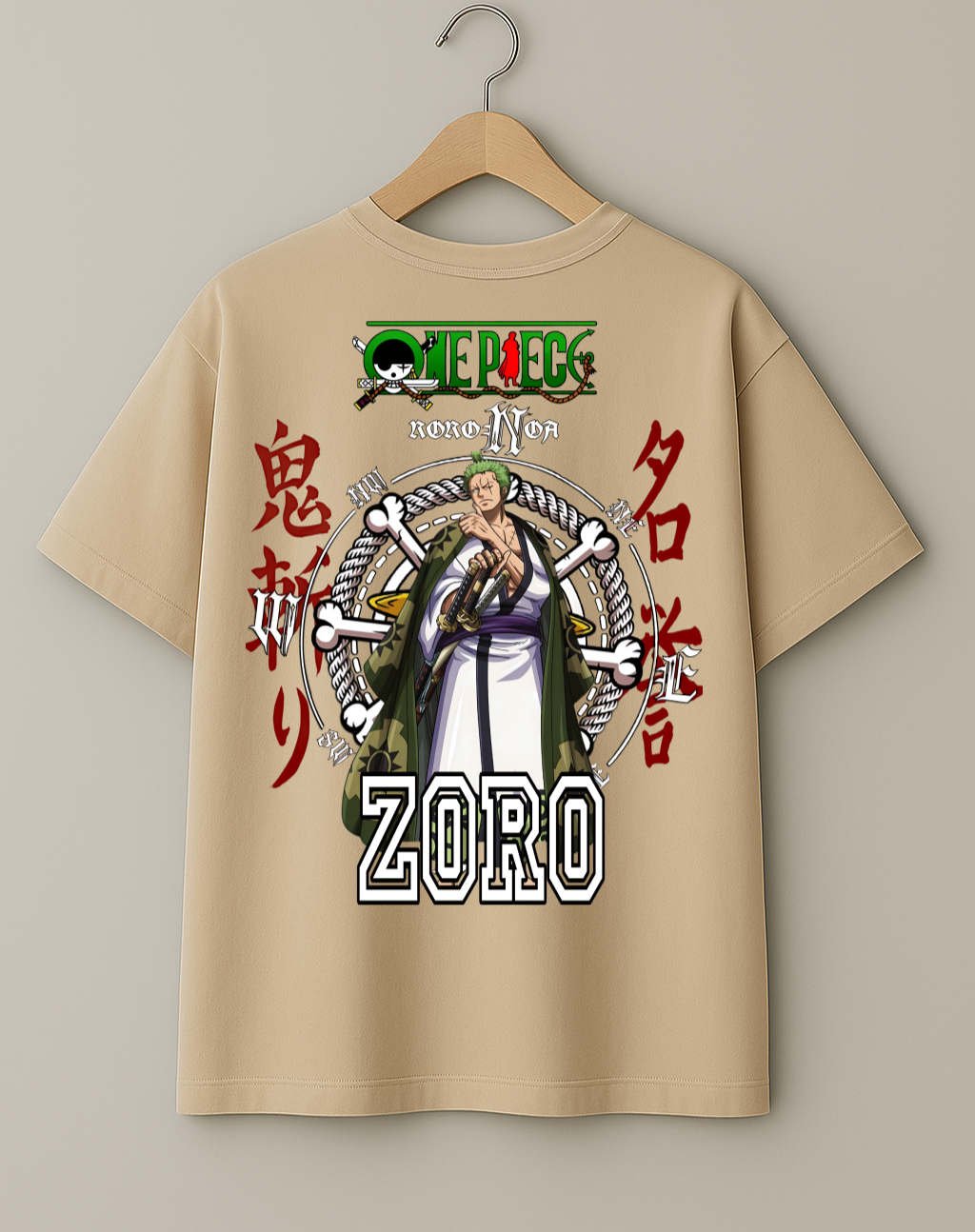 One Piece Zoro Wano Arc Premium Cotton Unisex T-Shirt – Anime Streetwear