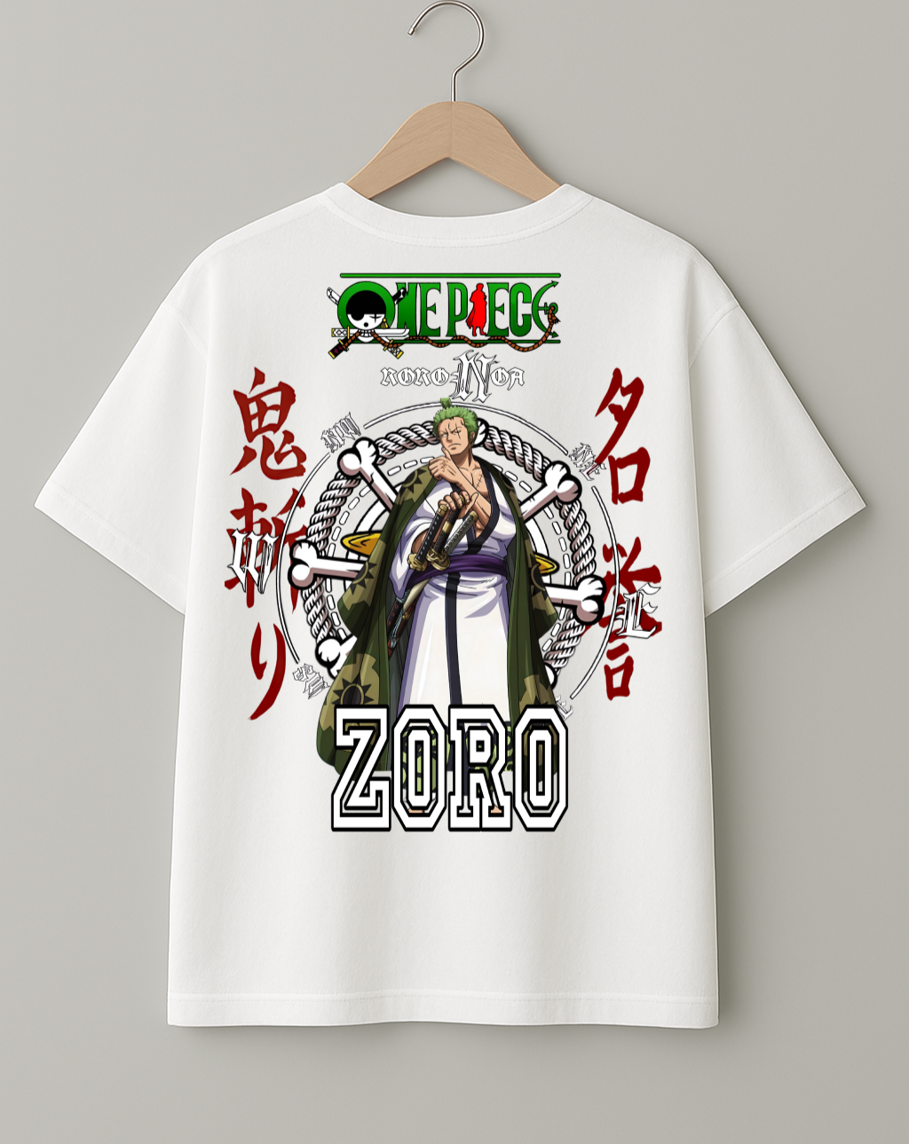 One Piece Zoro Wano Arc Premium Cotton Unisex T-Shirt – Anime Streetwear