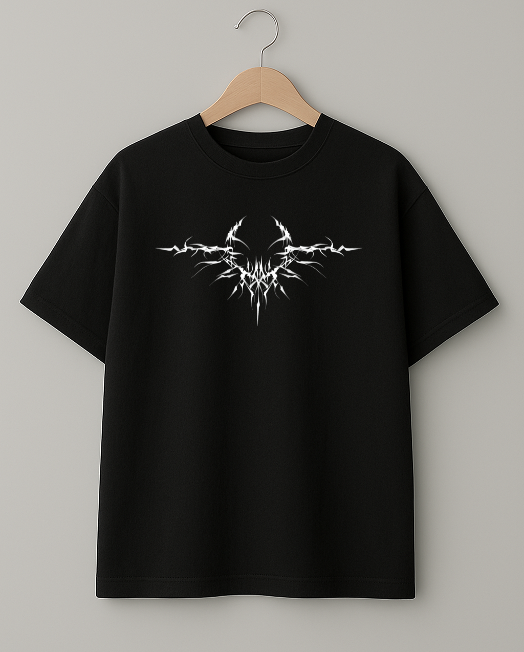 The Sentinel Wyvern Hand Scripted Gothic Oversized T-Shirt