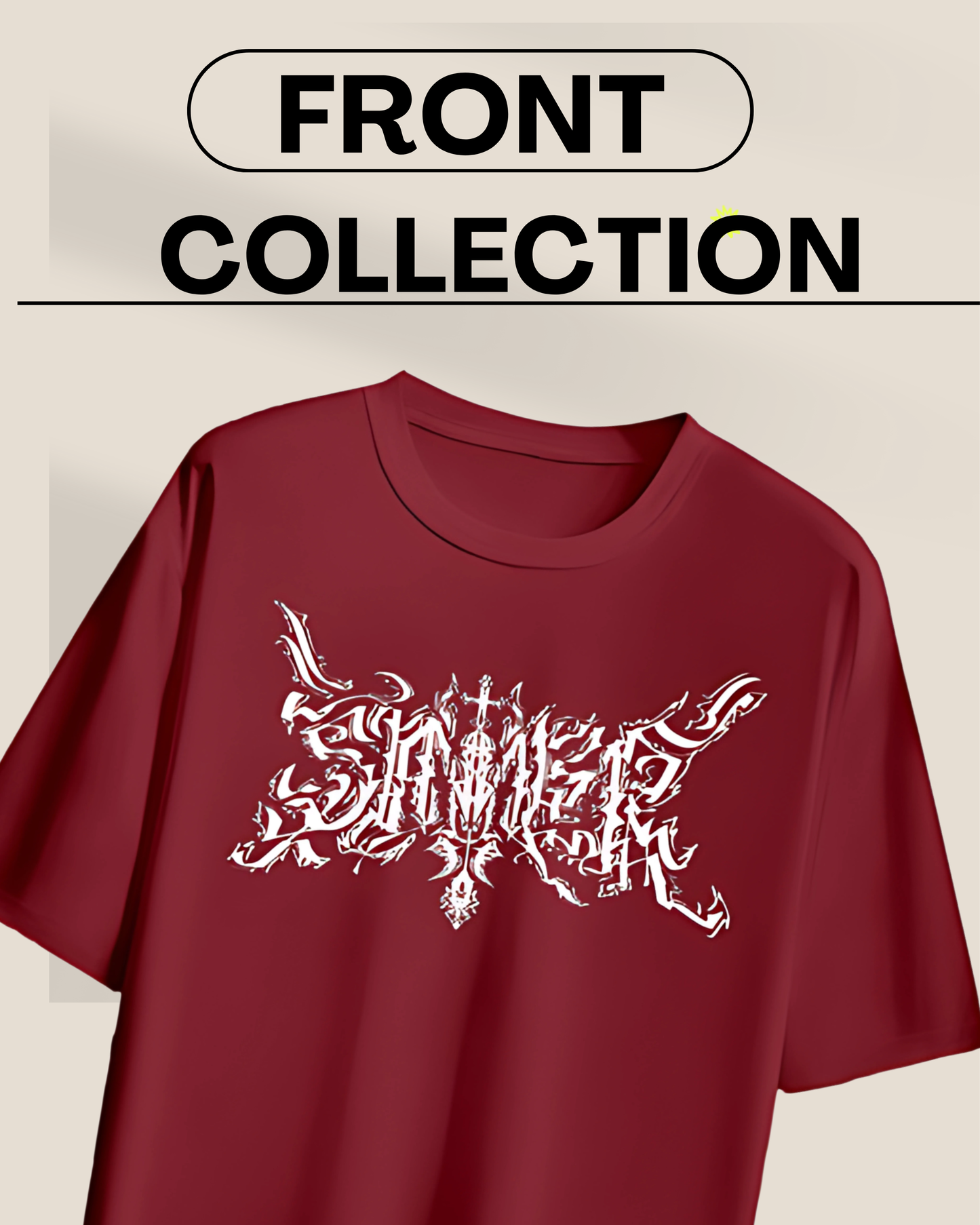 SINNER Printed T-Shirt for Men & Women with Premium Quality | Oversized Streetwear Tee