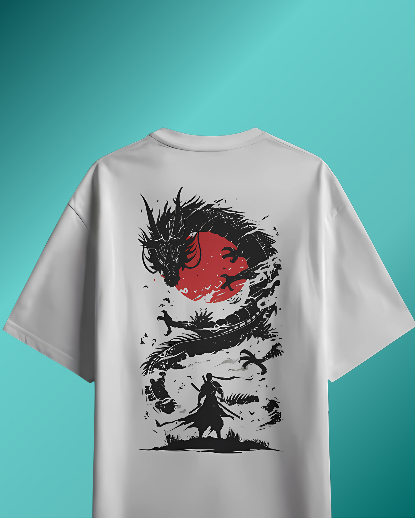 Dragon Spirit Oversized Graphic T-Shirt – 180 GSM Premium Cotton (Men)