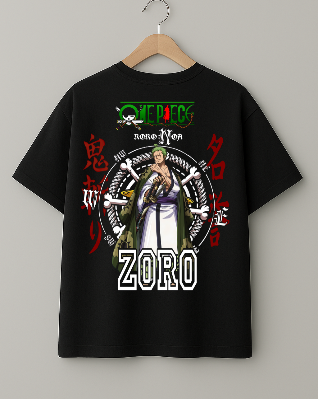 One Piece Zoro Wano Arc Premium Cotton Unisex T-Shirt – Anime Streetwear